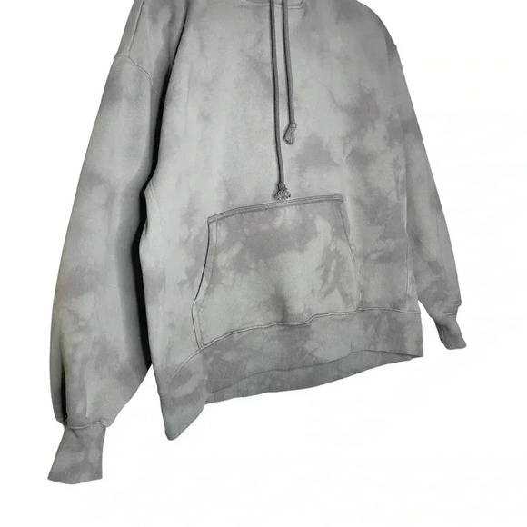 Tna Aritzia Cozy Fleece Boyfriend Crewneck in Purple Tie Dye Oversized Size 2 - Picture 7 of 11